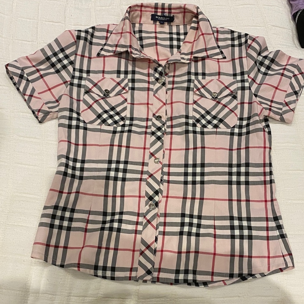 Burberry  Checkered Button-Down Shirt - Pink, Black, Red